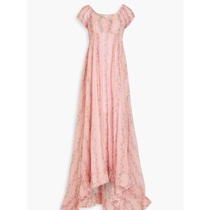 LOVESHACKFANCY
Gilvery ruched floral-print chiffon maxi dress